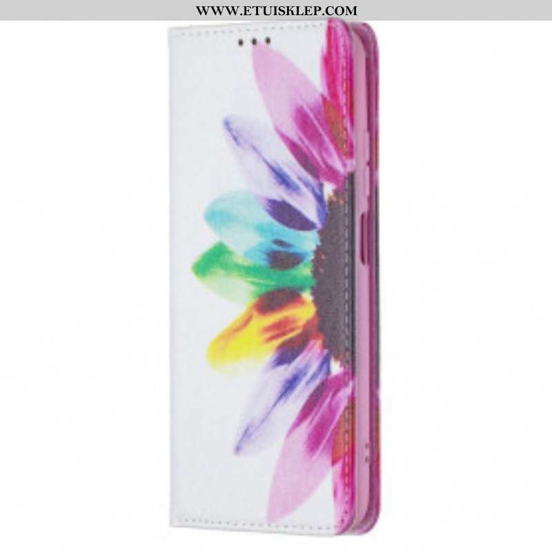 Etui Na Telefon do Xiaomi Redmi Note 10 / 10S Etui Folio Akwarela Kwiat